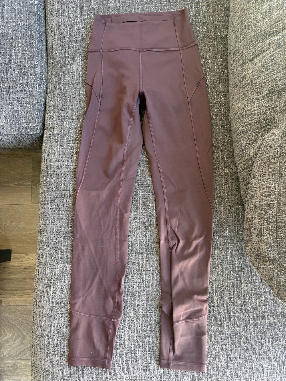 Lululemon In Movement Tight 25” Everlux in Black Satin Size 2
